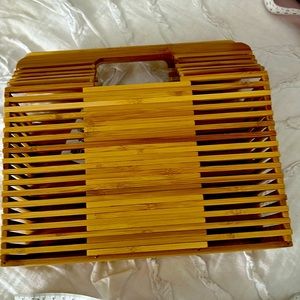 Bamboo like purse great for summer or beach day